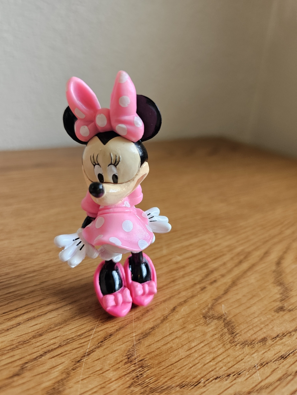 4/$10 Minnie Mouse Disney Toy Figure Pink Dress Mickey Clubhouse 3 Inch